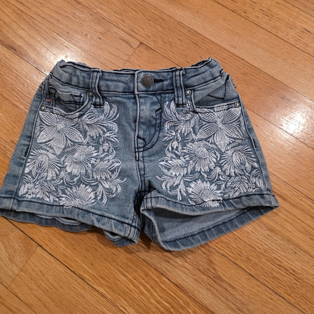 Vigoss Jagger Embroidered Jean Shorts